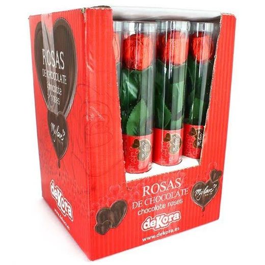 Rosas de Chocolate (16 unidades de 20 gramos) de Dekora