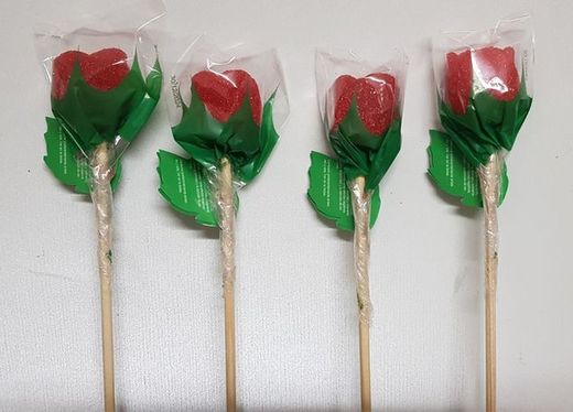 Rosas de Gelatina (25 unidades) de Daydi. Rosas de golosina Sant Jordi