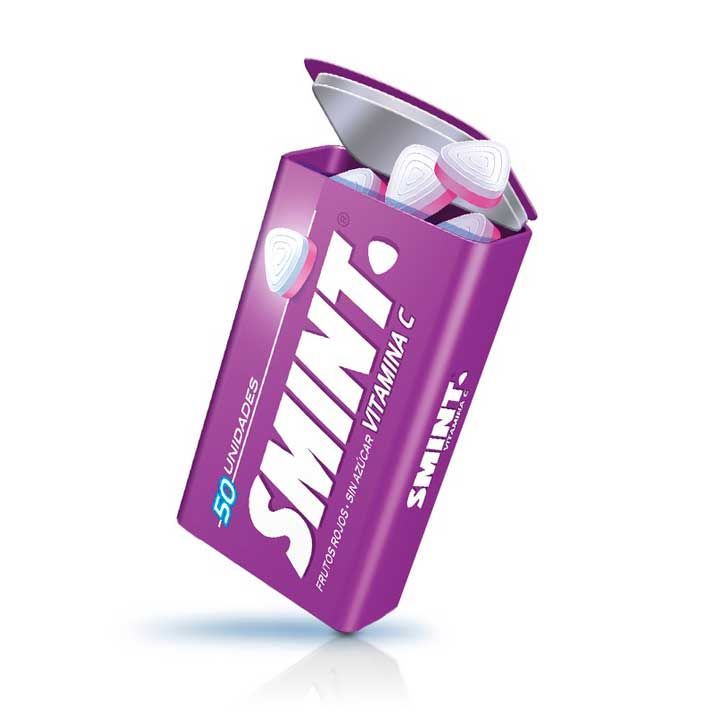 Smint Lata Frutas Rojos 12 unidades