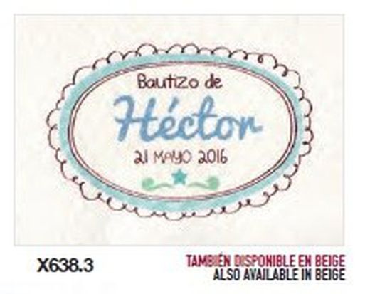 Tarjeta Horiz.Bautizo Sello Niño, 1H=36U,Min.5