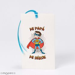 Tarjetón Super Papá 6x10cm. min.25