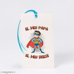 Tarjetón Super Papa 6x10cm. min.25