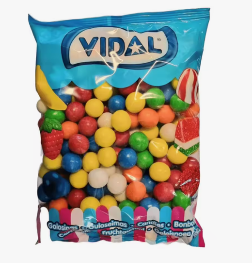 Chicle Bolones Vidal 28 mm (250 unidades). Bolas de chicle grandes