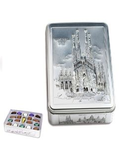 Caja de Bombones Lata de la Sagrada Familia de Barcelona (400 gramos) de Tessay