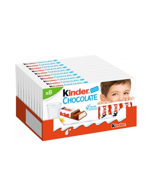 Kinder Schokoriegel T8 (Packung mit 8 Einheiten)