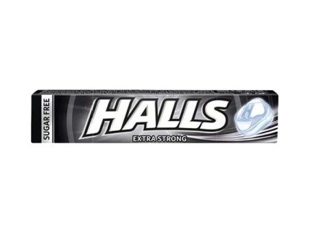 Halls Menta ExtraFuerte Sin Azúcar- Caramelo duro - Caja con 20 unidades de 32g 10 Unidades