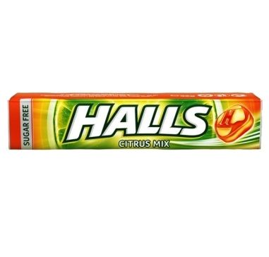 Caramelos Halls Citrus mix Sin Azúcar (32gramos) 20unidades