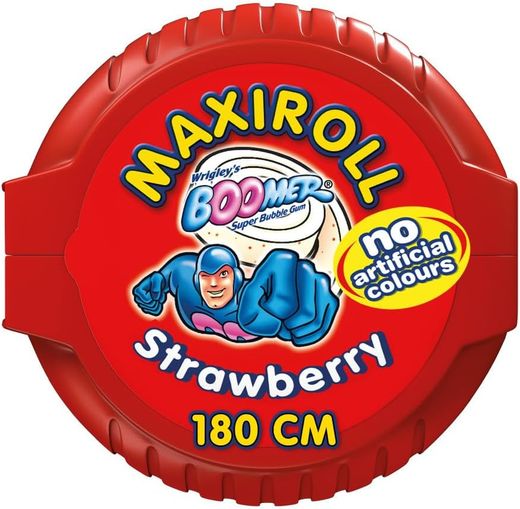 Maxi Roll Fresa de Boomer 180cm de chicle (12 unidades)