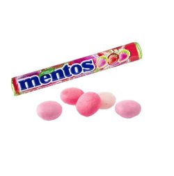 Mentos Mix Fresa (20 unidades). Caramelos masticables fresa