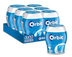 Chicles Orbit Box Menta 46 chicles Sin Azúcar (6 Botes)