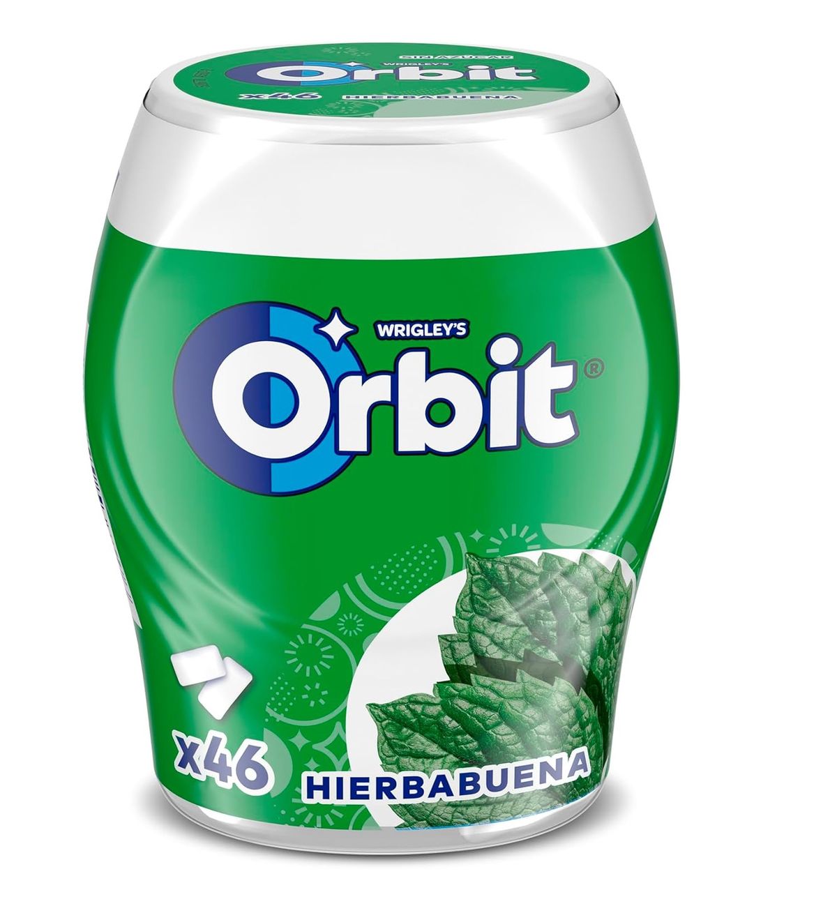 Chicles Orbit Box Hierbabuena 46 chicles Sin Azúcar (6 Botes) 3 unidades