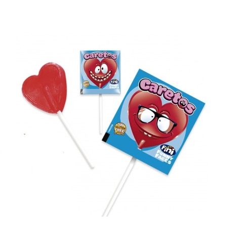 Piruleta Corazón Caretos sabor Fresa (170 unidades) de Fini 170 Unid