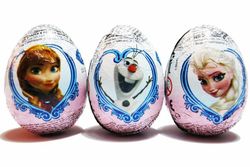 Ponerhuevo Frozen+Sorpresa Marvel