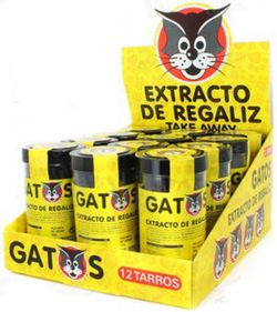 Regaliz negra El Gato de Saet (12Unidades de 200 gramos)