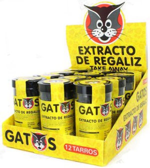 Regaliz negra El Gato de Saet (12Unidades de 200 gramos)