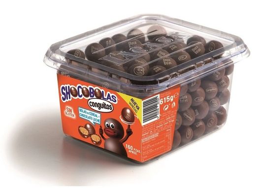 Shocobolas. Bolas de chocolate con leche y galleta de Lacasa (1kg-250unidades)