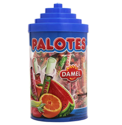 Palotes de frutas (200 unidades) de Damel. Caramelo masticable sabor a frutas