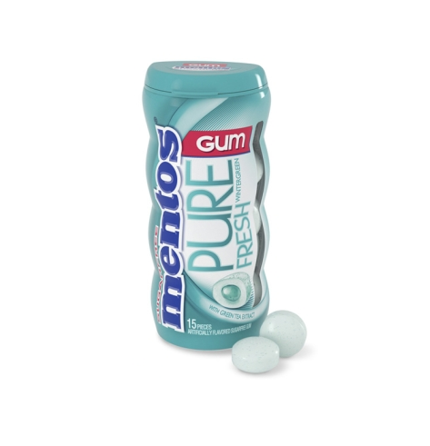 Mentos chicle Menta Verde 15 chicles 10 Botes 10 Unidades