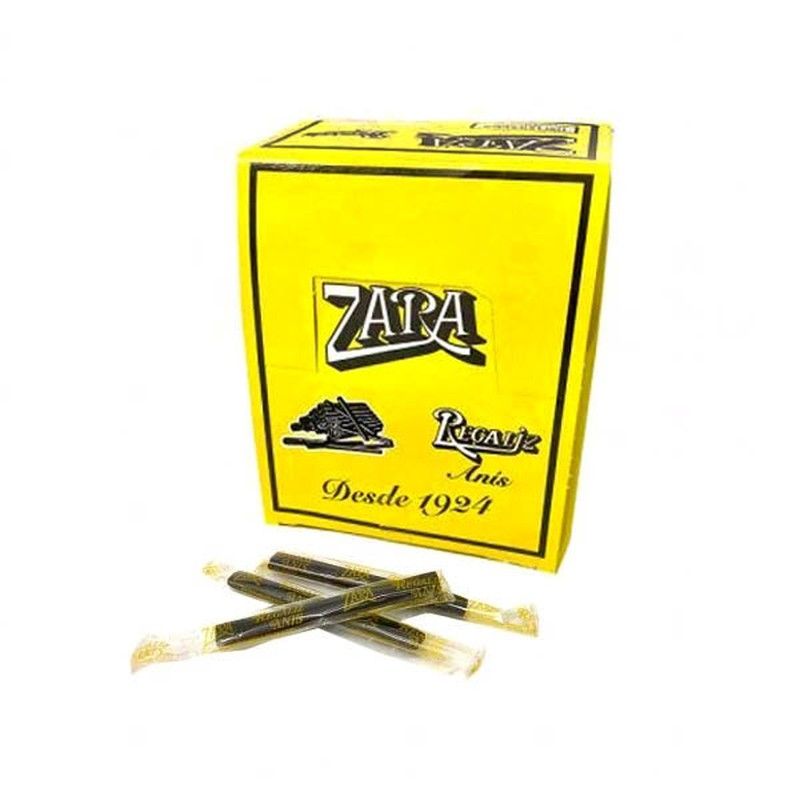 Regaliz negra sabor anís Zara (100 unidades) 100 Unidades