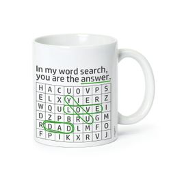 Taza cerámica crucigrama dad