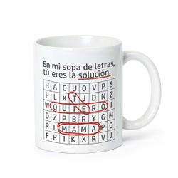 Taza cerámica crucigrama mama