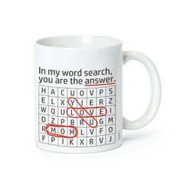 Taza cerámica crucigrama mum