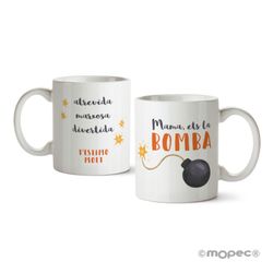 Taza cerámica Mama ets la Bomba en caja regalo