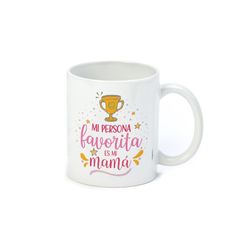 Taza cerámica Mamá persona favorita en caja regalo