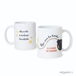 Taza cerámica Papá Bomba en caja regalo
