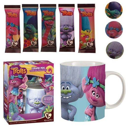 Taza Trolls Ceramica+Chocolate