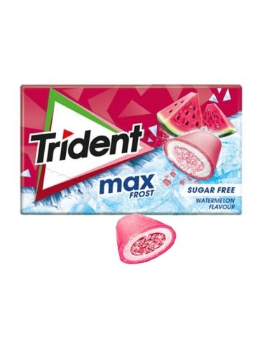 Trident Splash Max Sandia Chicle Sin Azúcar Sandia 16 unidades